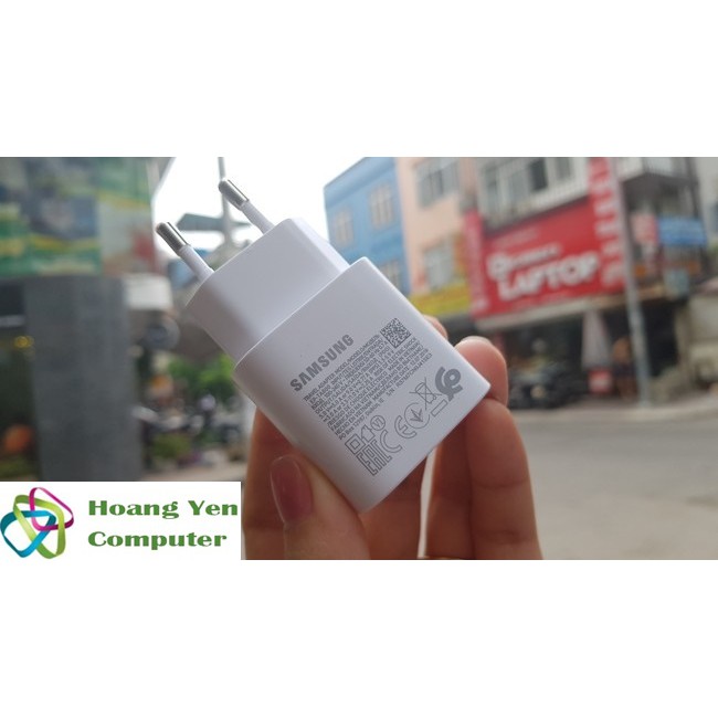 Cốc Sạc Nhanh Samsung 25W Chui Type C Cho Galaxy S10 5G, Note 10, A70, A80