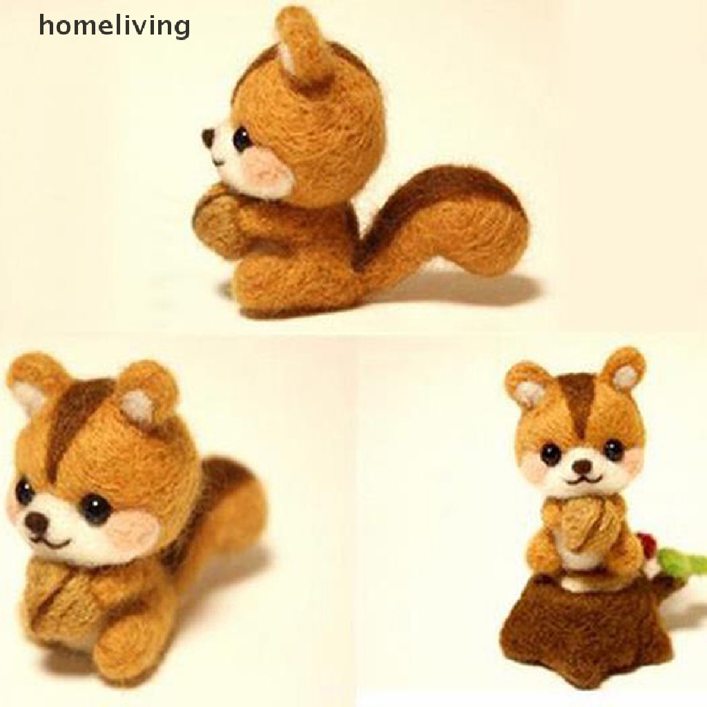 Búp Bê Nhồi Bông Bằng Len Nỉ Hình Động Vật Dễ Thương