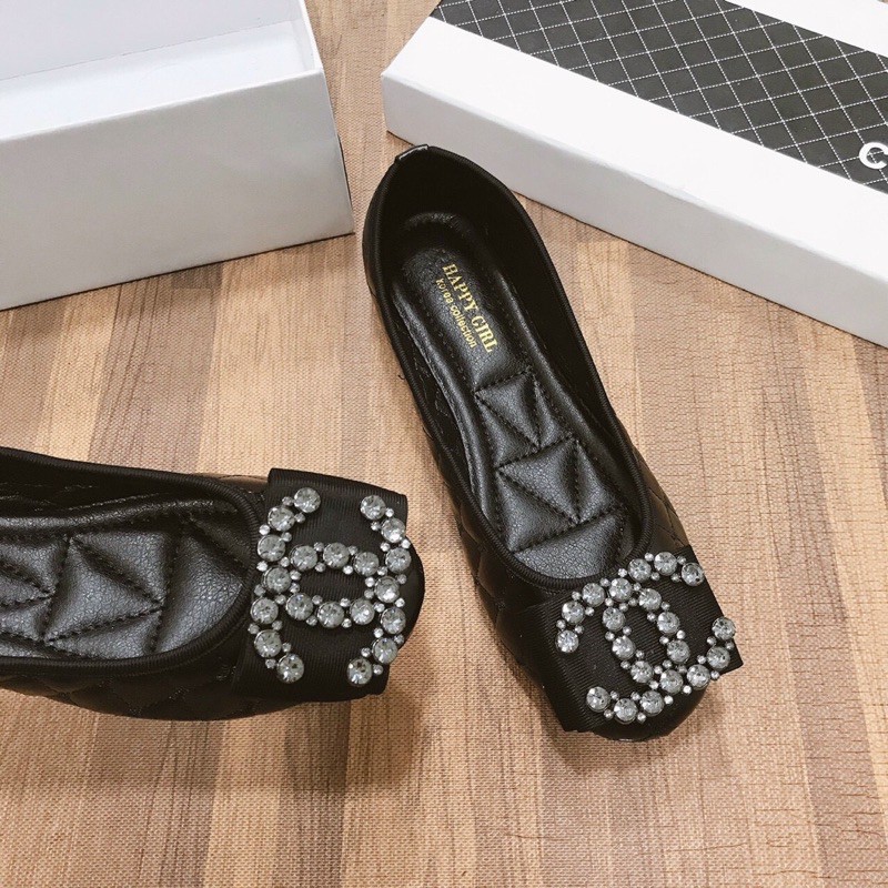 Giày búp bê tag Chane.l thêu chỉ hot | BigBuy360 - bigbuy360.vn