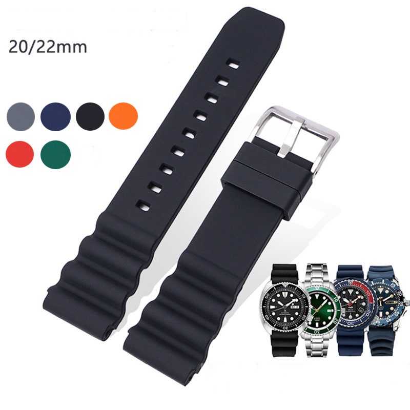 Dây Đeo Silicone Chống Nước Cho Đồng Hồ Seiko MARINE MASTER SKX007 SRP777J1  CITIZEN 20mm 22mm | Shopee Việt Nam