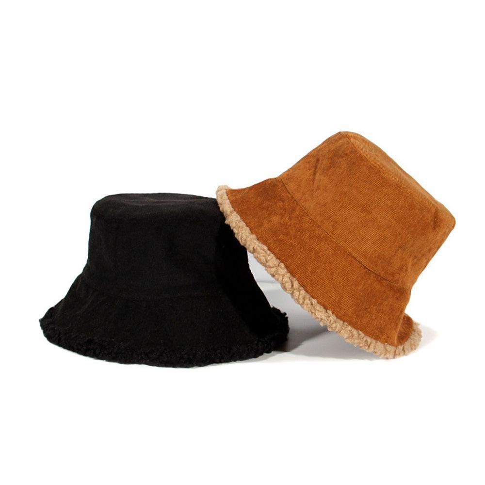 Mũ Bucket Nhung Lông Thời Trang Mùa Thu Đông Ấm Áp