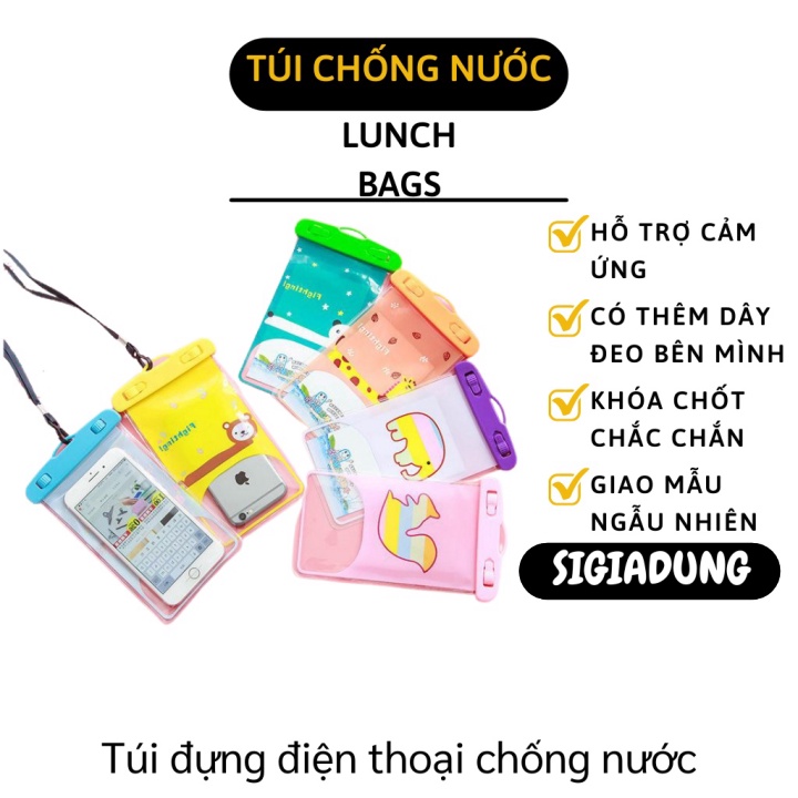 [SGD] Túi Đựng Điện Thoại - Túi Chống Nước Hình Thú, Bảo Vệ Điện Thoại Khi Đi Bơi 4207