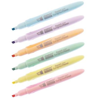 [Ship hoả tốc] Pastel Liner - Bộ bút đánh dấu màu pastel Marvy 8000-6P - ByLy Store