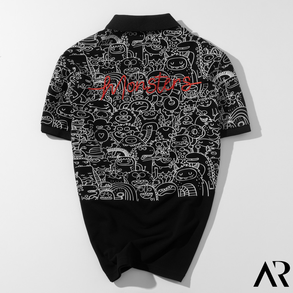 Áo polo nam trơn cổ bẻ,vải cvc, Họa tiết in sắc nét phối với chữ thêu tỉ mĩ, thun cao cấp form chuẩn  AREMI APL0011 | BigBuy360 - bigbuy360.vn