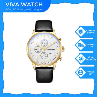 [Bảo Hành 2 Năm + Quà Tặng 50k] Đồng Hồ Nam C.U.E.N.A Dây Da Thời Trang Cao Cấp - A60 - Viva Watch