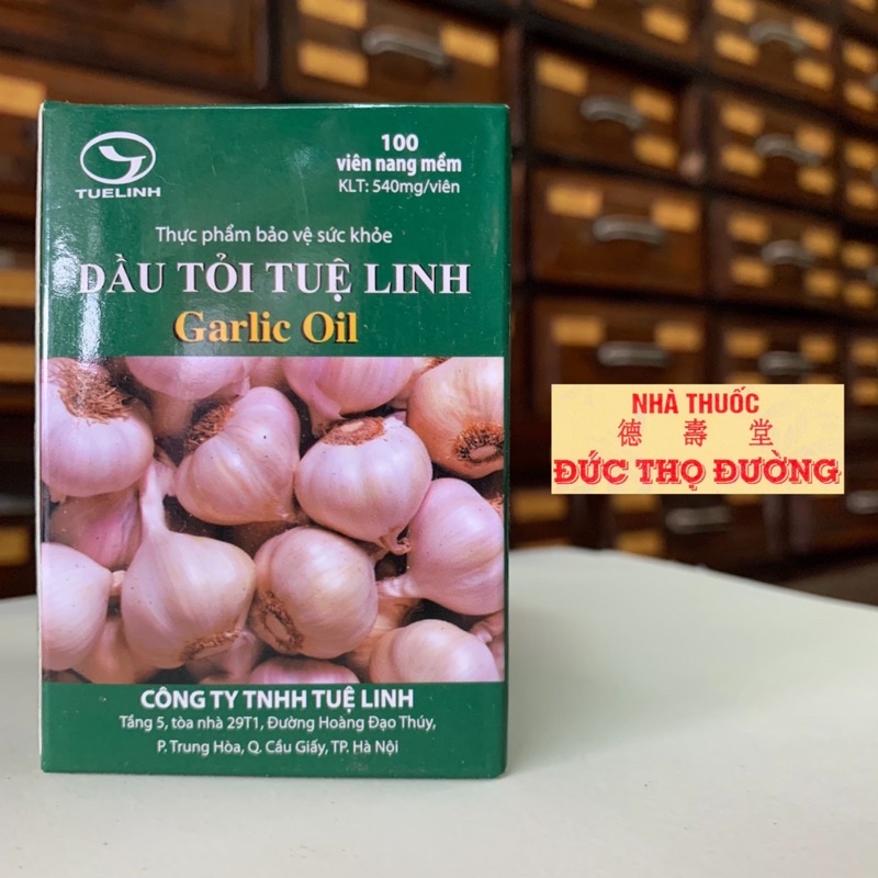 Dầu tỏi Tuệ Linh - Garlic Oil - 100 viên - Tăng cường đề kháng
