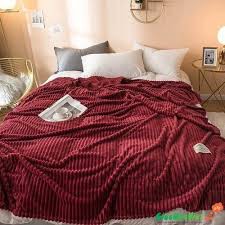 Chăn Tăm Nhung Tuyết MUJI Lượn Sóng 2mx2m3