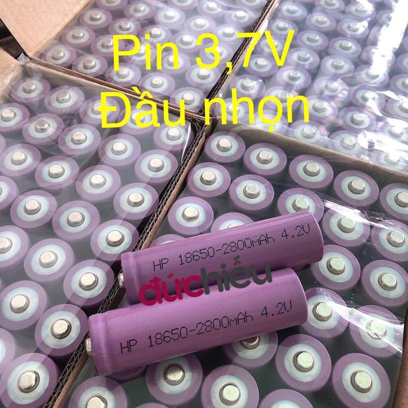 [ BH 12 tháng ] Pin lithium 18650 3.7V, 4.2V dùng cho đèn pin, quạt tích điện, đèn học, vape - Đức Hiếu Shop