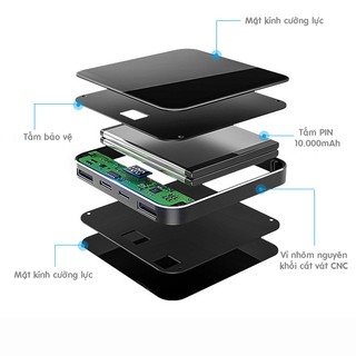 PIN SẠC MINI KHÔNG DÂY  10400MAH