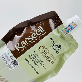 TÚI Kem ủ tóc Karseell Maca Power Collagen SIÊU MỀM MƯỢT 500ml phục hồi hư tổn Hấp ủ tóc thẳng mượt bổ xung collagen