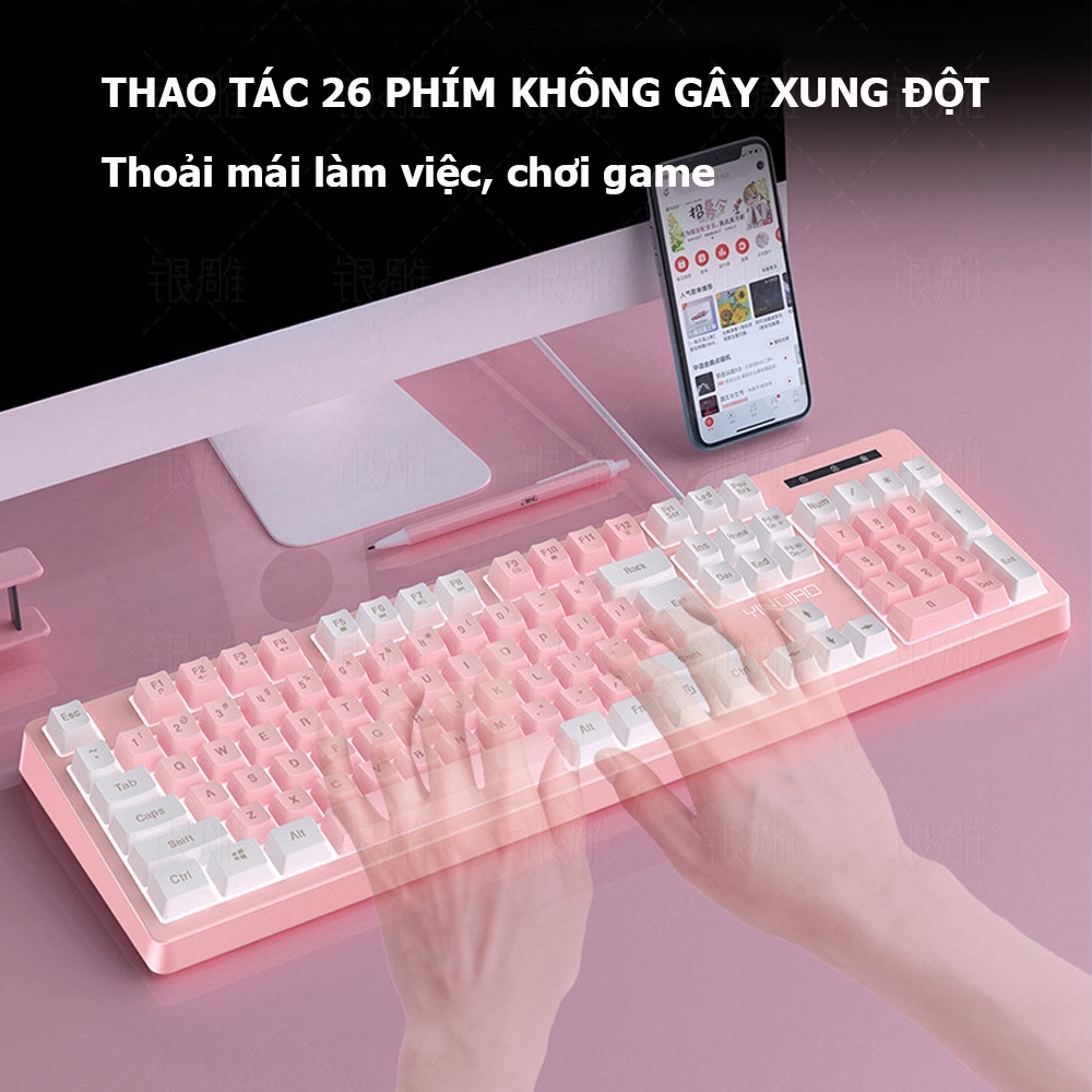 Bàn phím máy tính gaming có dây K200 led nhiều màu phù hợp với game thủ và dân văn phòng