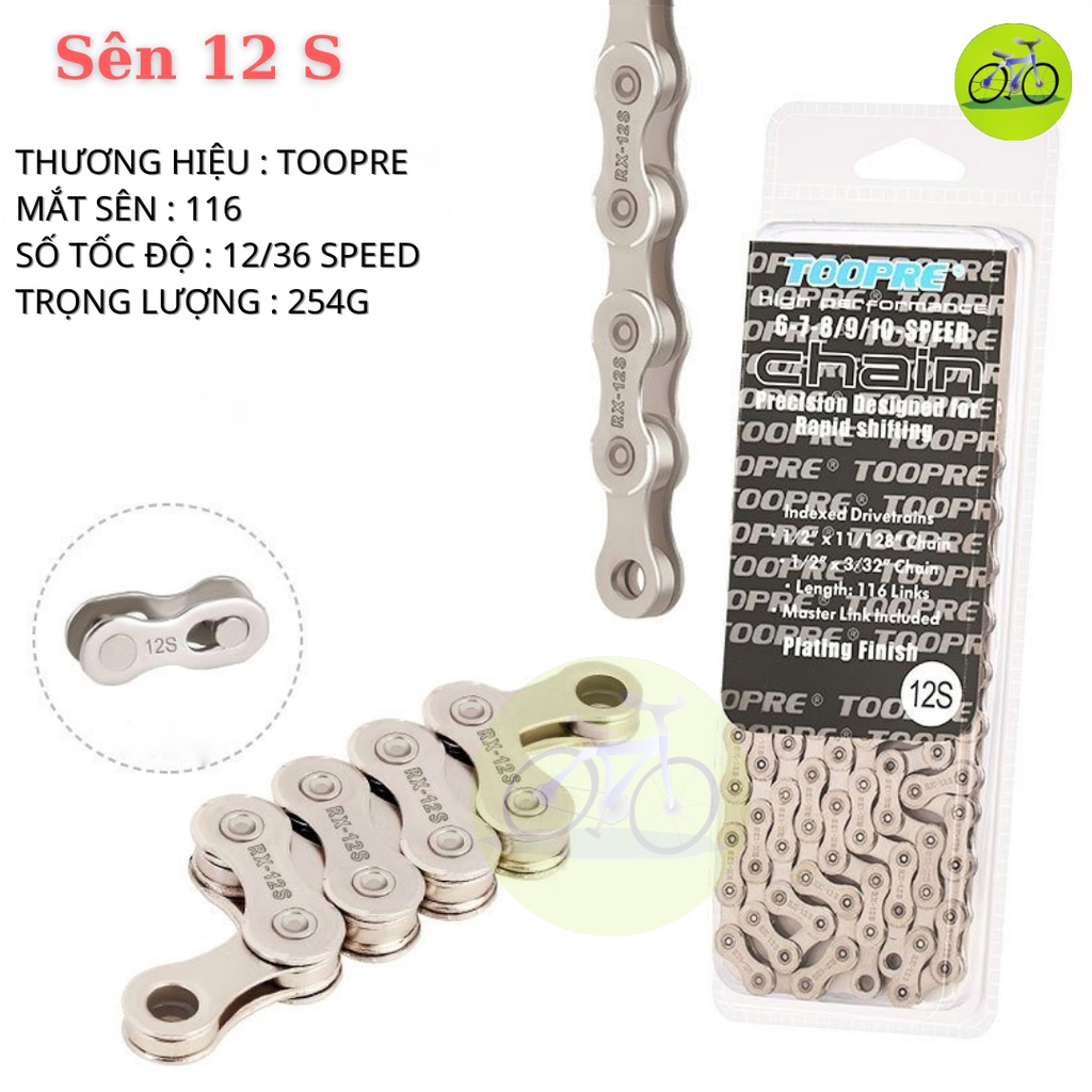 Sên Xích xe đạp Toopre 6/7/8,9,10,11,12 Speed Fullbox Chính Hãng