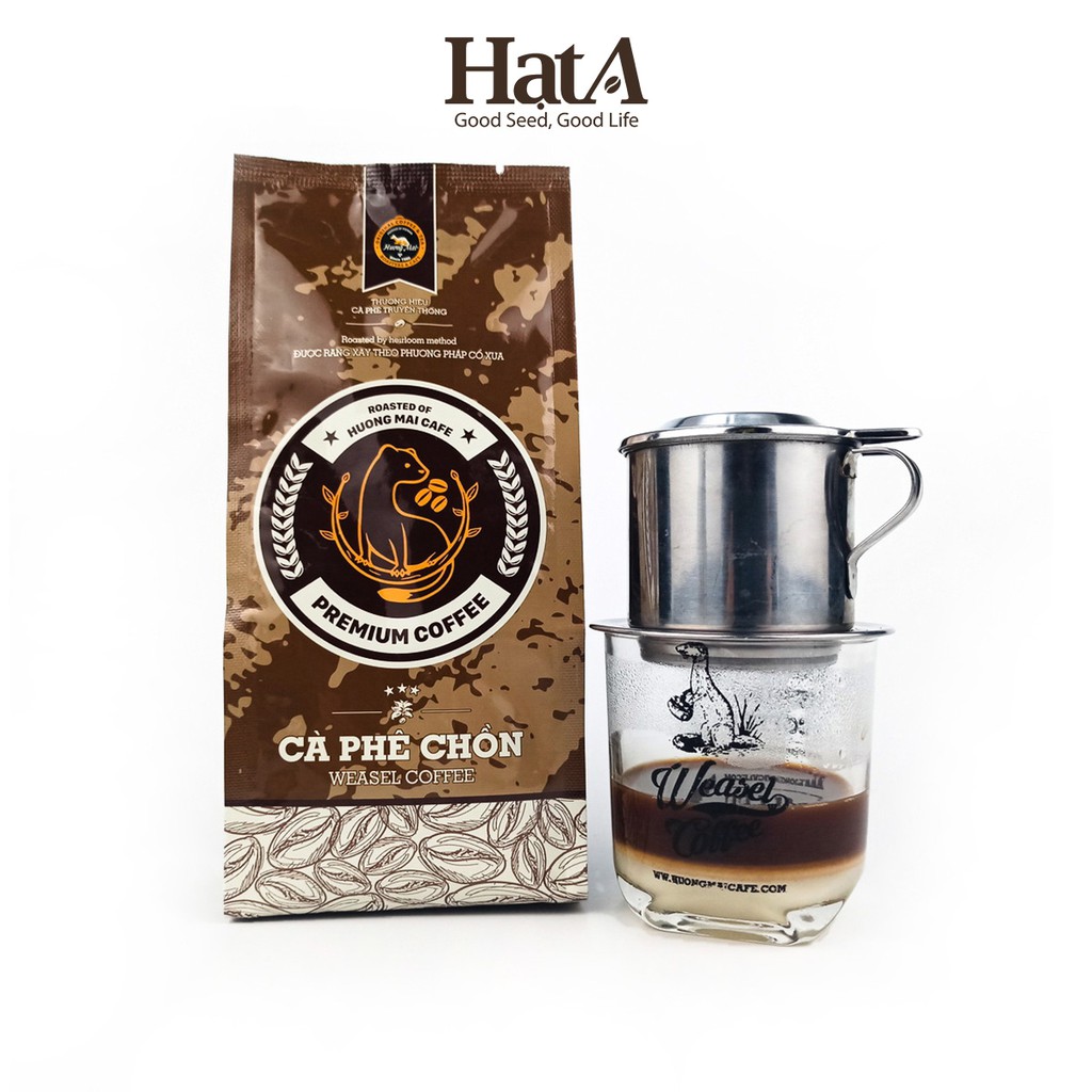 Cà phê chồn Hương Mai Cafe Premium Weasel Coffee nguyên chất hương thơm đậm đà 250gr
