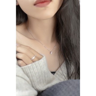 Dây Chuyền Bạc Blue Peach Water Drop DC112