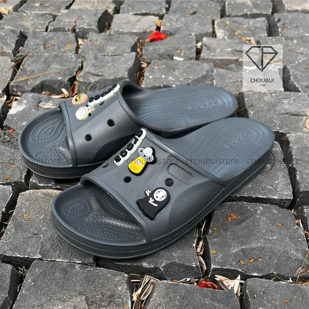 Dép Lê Crocs VN, Dép Cross chính hãng lỗi nhẹ đã decor lại đẹp mới tặng kèm Sticker - Chou Bùi Store