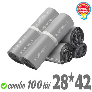 [RẺ VÔ VỰC] 1 Cuộn Túi Niêm Phong Đóng Hàng Tự Dính Bạc 28x42cm Chống Thấm Tuyệt Đối