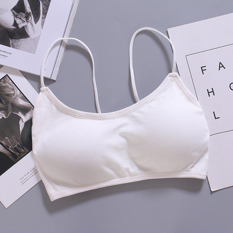 Áo ngực nữ chéo dây màu trơn thoáng khí