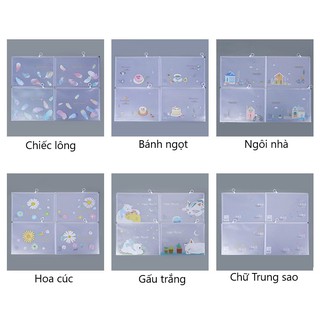 🌸TÚI ZIP TRONG SUỐT SIZE A4 SIÊU CUTE🌸