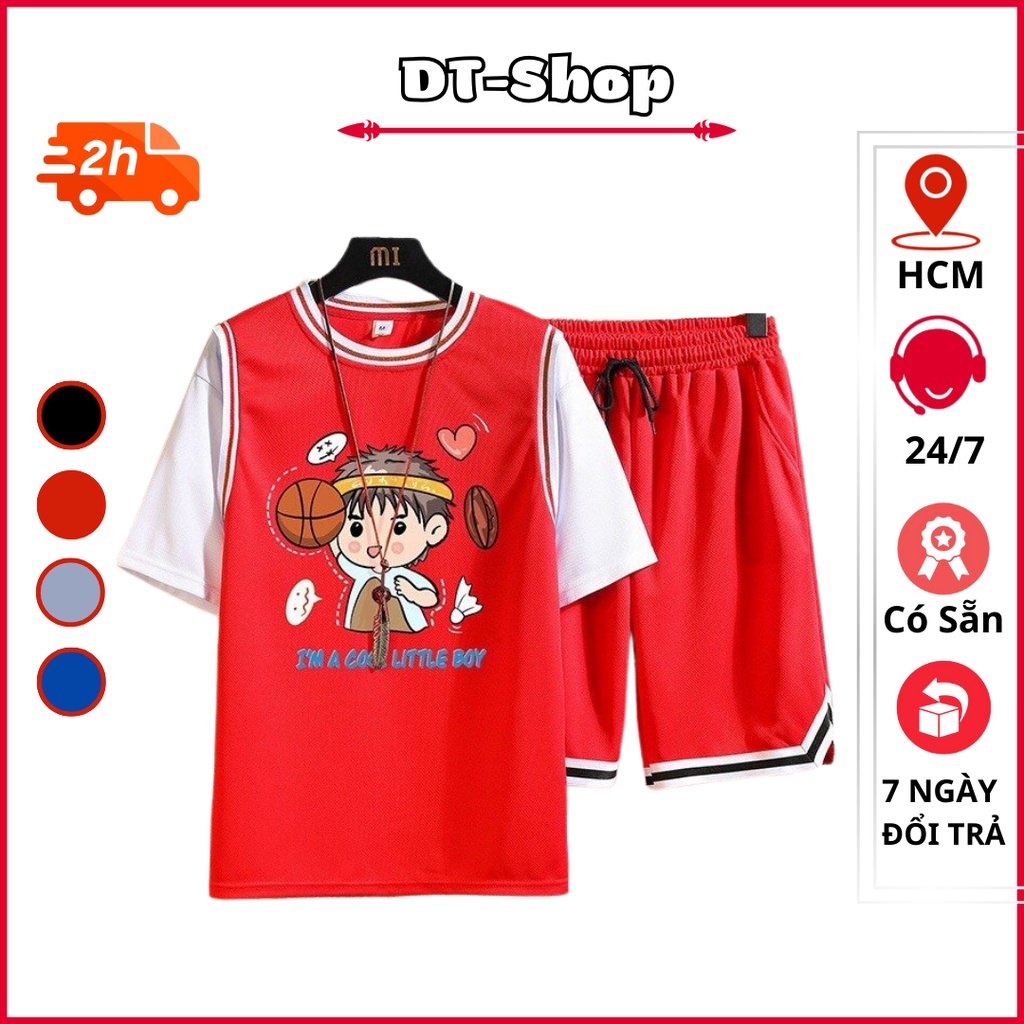 Set Bộ quần áo Unisex Nam Nữ LITTLE BOY