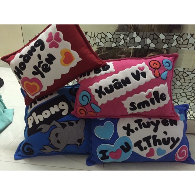 Combo gối handmade cho khách