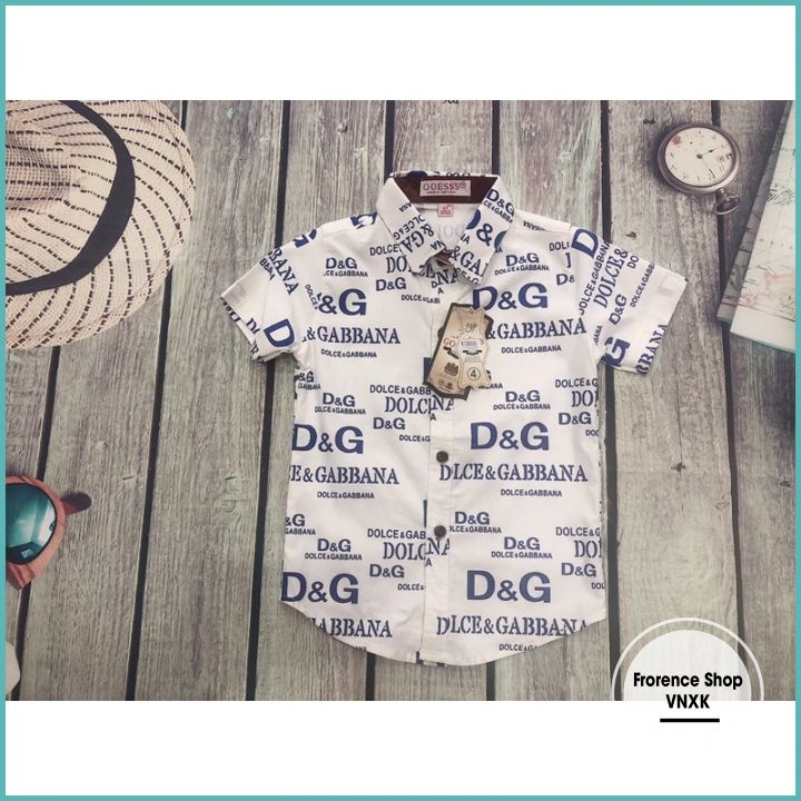 Áo somi bé trai  tay ngắn từ 2 - 6 tuổi áo sơ mi trẻ em chất liệu kate thun co giãn size từ 12-22 kg