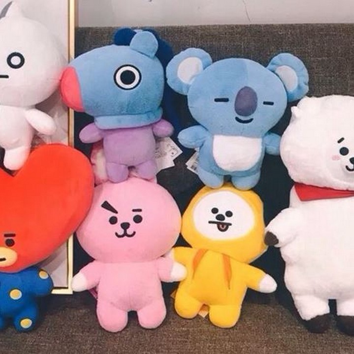 (cao 20cm Sỉ 45k) Gấu bông Bt 21 gấu bông BTS Doll phụ kiện dành cho doll nhóm nhạc idol anime chibi