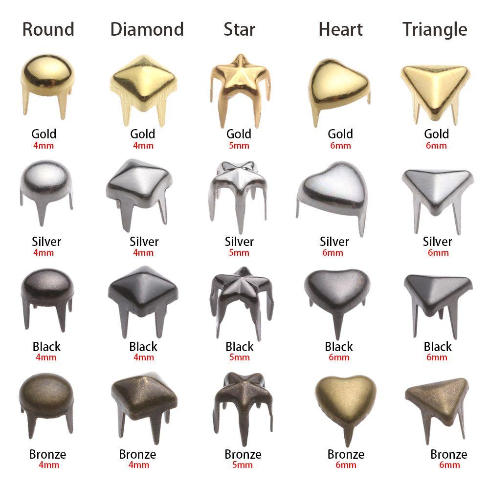 Set 50 Phụ Kiện Khóa Kim Loại Mini 4 / 5 / 6mm Chuyên Dụng Cho Búp Bê