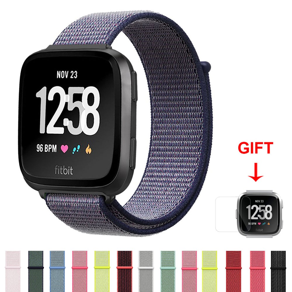 Dây Đeo Bằng Nylon Mềm Cho Đồng Hồ Thông Minh Fitbit Versa / Fitbit Versa 2 / Fitbit Versa Lite