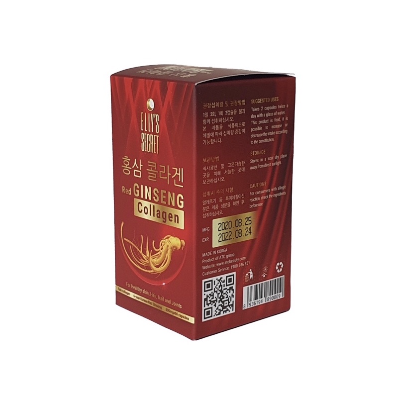 RED GINSENG COLLAGEN (hồng sâm collagen cao cấp- viên uống)