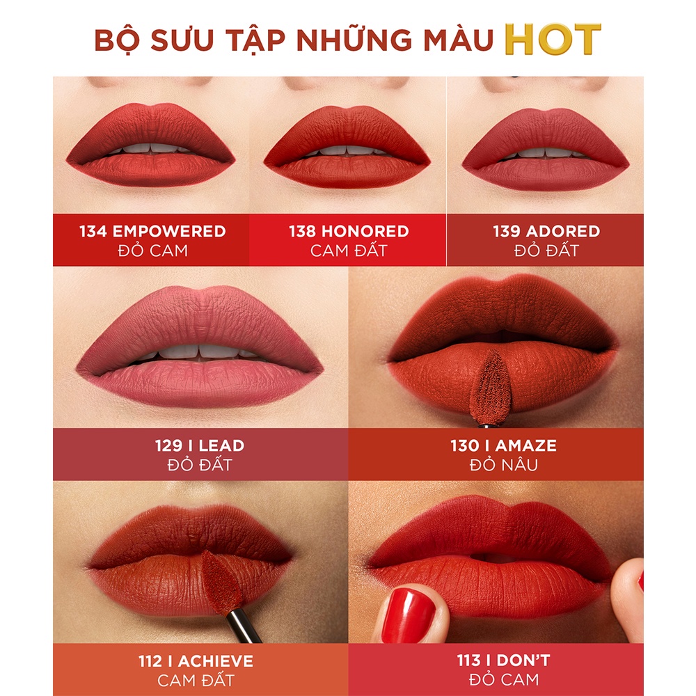 Son Kem Lì Nhẹ Môi, Lên Màu Chuẩn L'Oreal Paris Signature Matte Liquid Lipstick 7ml