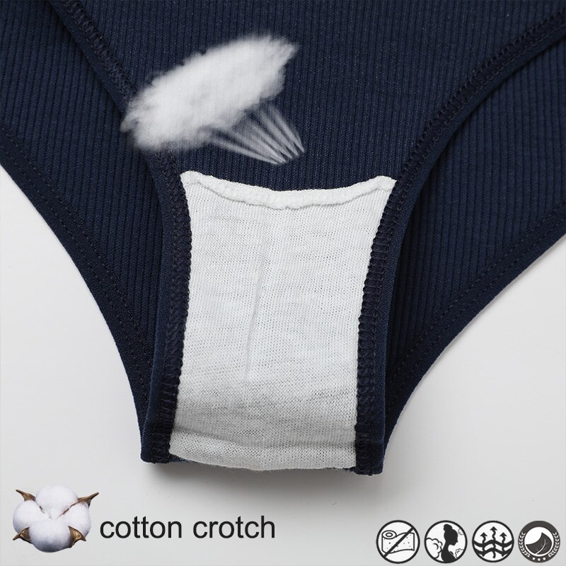Quần lót cotton CUTEBYTE màu sắc đơn giản gợi cảm cho nữ