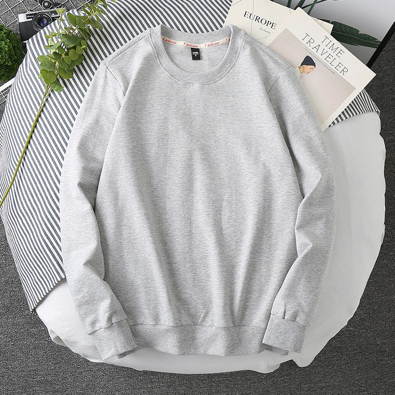 Áo Sweater Nam Nữ . Áo Nỉ Unissex Dài Tay cổ tròn Trơn Vải Cotton Da Cá Giữ Nhiệt STT1