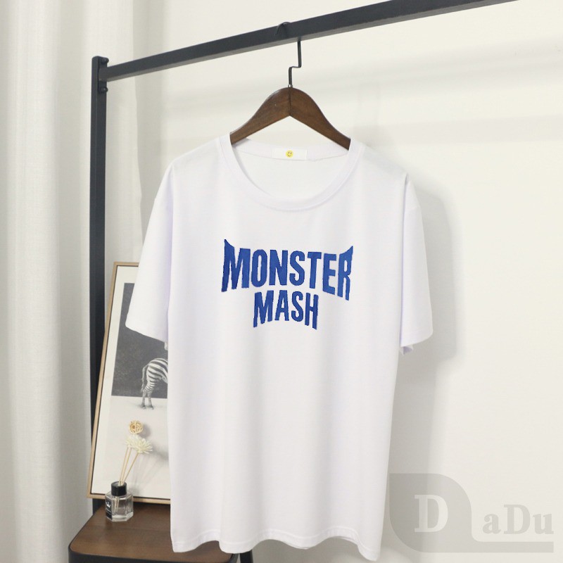 Áo thun DADUHEY 100% cotton tay ngắn cổ tròn size lớn có nhiều màu