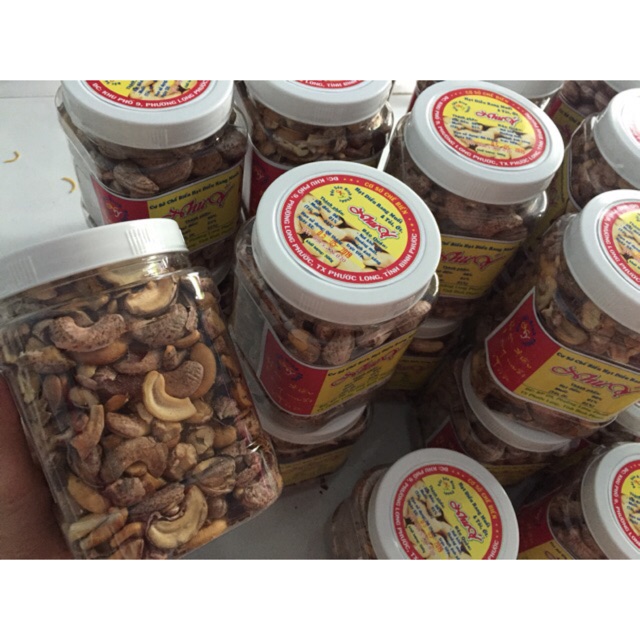 Hộp 500g Hạt Điều Bể Rang Muối Bình Phước