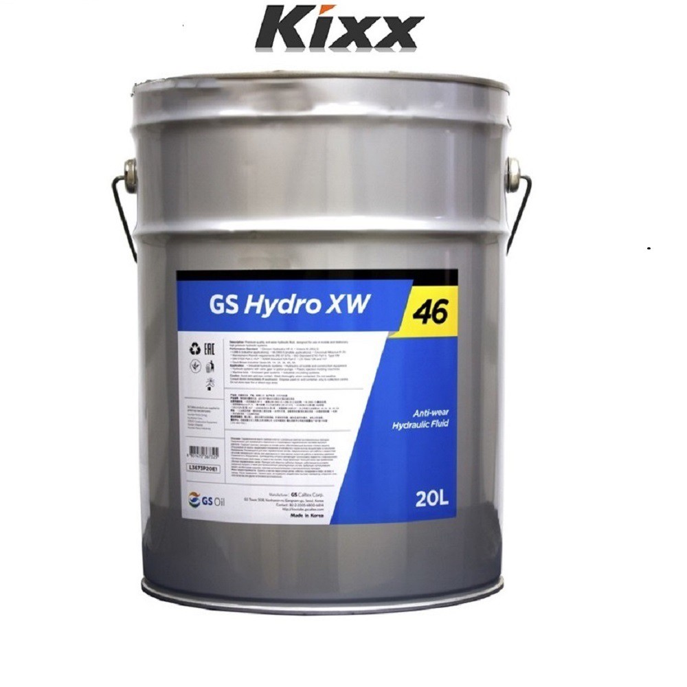 Dầu Thủy lực Chống ăn mòn, Hiệu năng rất tốt Kixx Hydro XW 46 ISO VG 46 – 20 Lít ổn định nhiệt và độ bền ôxy hoá cao.