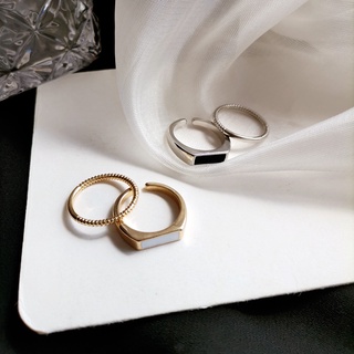Set nhẫn Hàn Quốc 2 chi tiết phong cách đơn giản, phụ kiện thời trang CeLo Accessories #N03