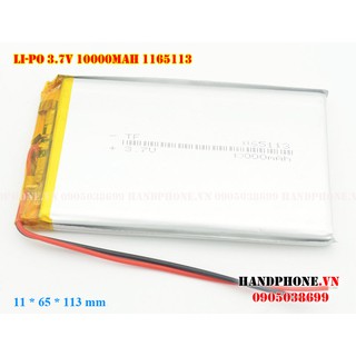 Pin Li-Po 3.7V 1165113 1165110 10000mAh (Lithium Polyme)