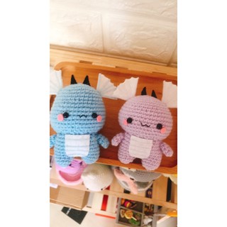 Móc khoá rồng bằng len handmade