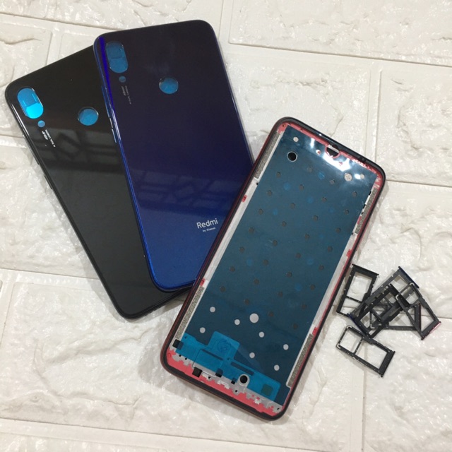 Combo Bộ Vỏ + Sườn Xiaomi Redmi Note 7 Zin Hàng Cao Cấp Tặng Kèm Khay Sim