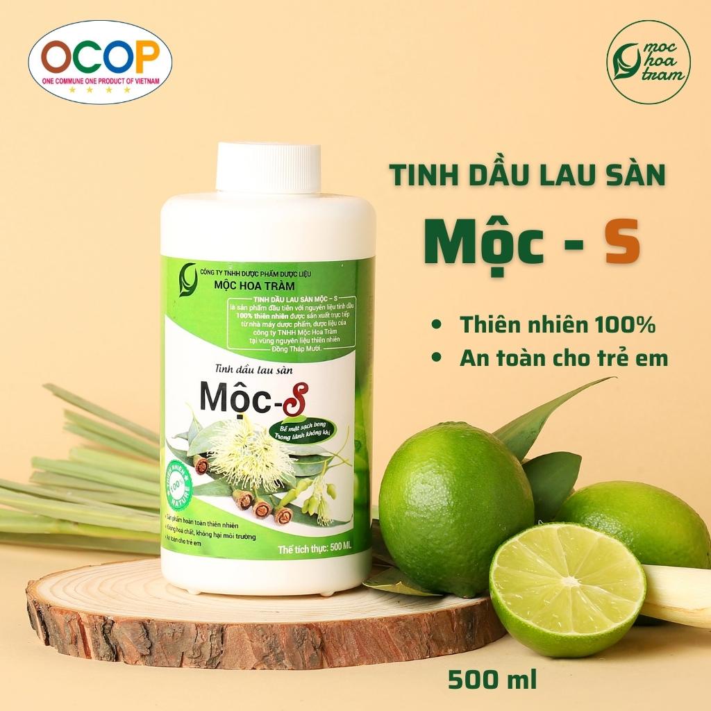 Nước lau sàn thảo mộc, tinh dầu lau sàn thiên nhiên Mộc S 500ml