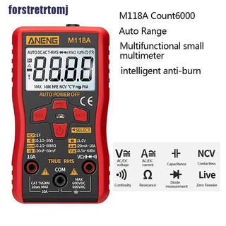 ANENG DC Đồng Hồ Đo Vạn Năng Kỹ Thuật Số Mini Đa Năng M118A