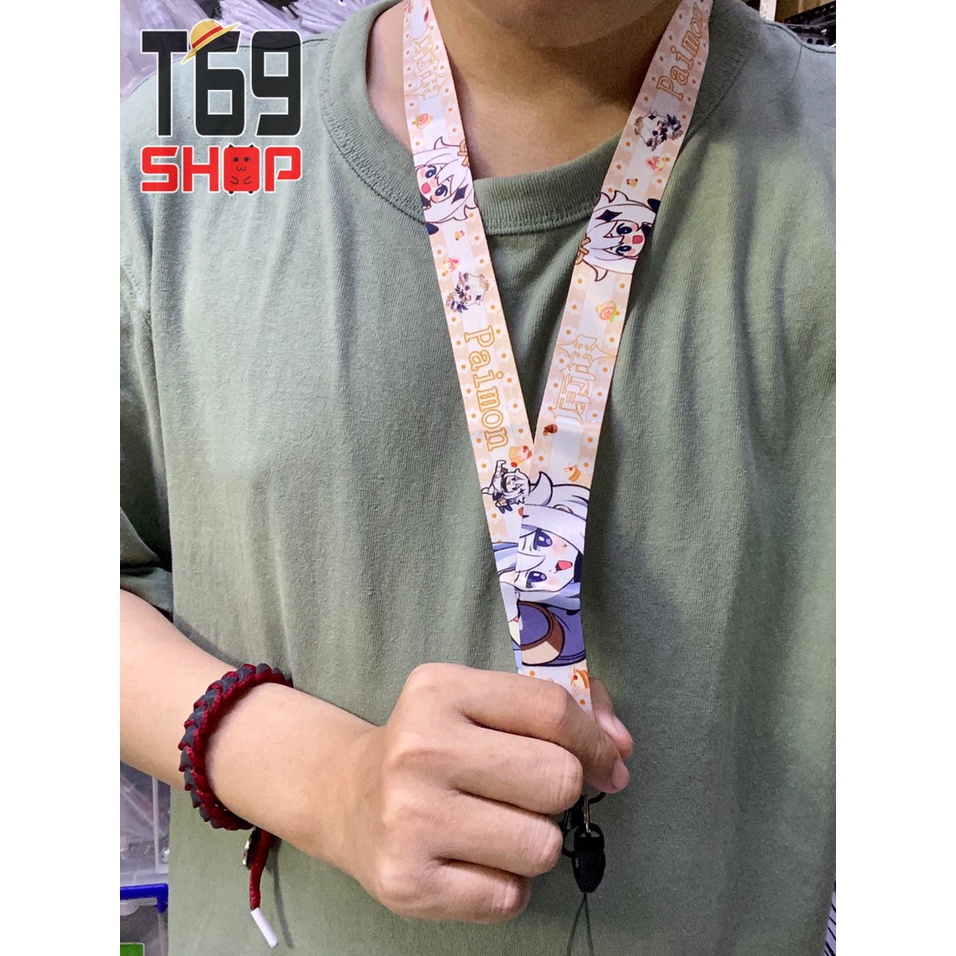 [50 mẫu] Dây đeo thẻ tên/móc khóa dây strap game Genshin Impact nhiều nhân vật