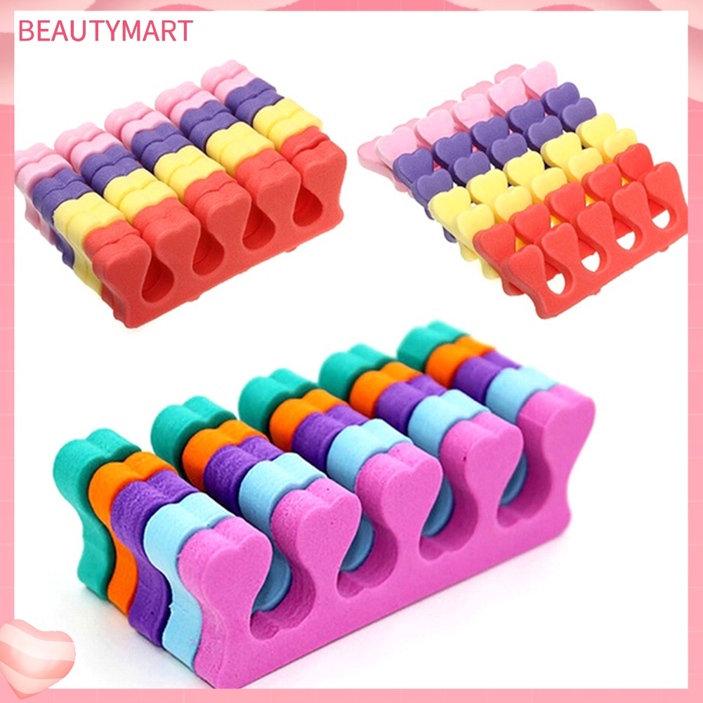 Set 10 / 20 Miếng Xốp Mềm Tách Ngón Chân Để Làm Móng Tại Nhà / Salon
