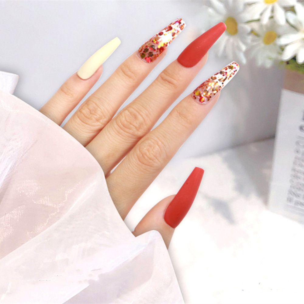 Bột Kim Tuyến Lục Giác Màu Laser Lấp Lánh Trang Trí Móng Tay Nghệ Thuật DIY