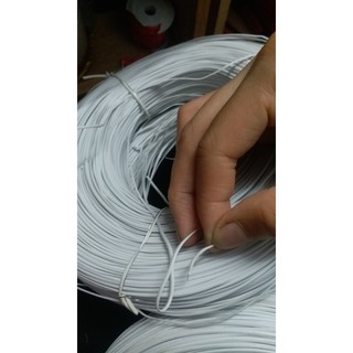 5-10met dây nhôm bọc nhựa trắng đục size  1.2mm