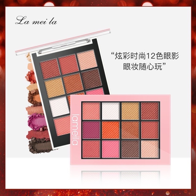 Bảng Phấn Mắt 12 ô LAMEILA EYESSHADOW COLOR SCHOOL FASHION