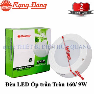 ĐÈN LED ỐP TRẦN RẠNG ĐÔNG 9W Model: D LN05L 160/9W