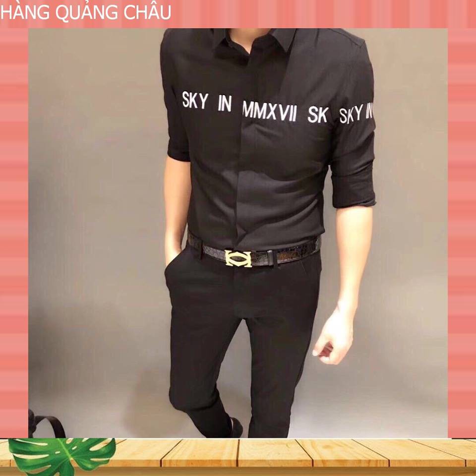 Áo Sơ Mi Nam Hàn Quốc Đẹp Không Nhăn Co Giãn,sơ mi nam bó đẹp,áo sơ mi nam chất,áo sơ mi nam cá tính