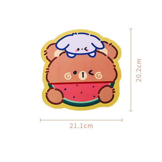 Tấm Lót Chuột Chống Trượt Họa Tiết Hoạt Hình Dễ Thương, Phong Cách Gấu Kute Dễ Thương - Minh An Saigon