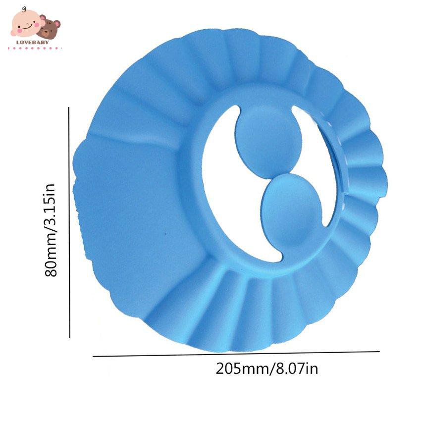 Mũ gội đầu có vành chống nước và bịt tai cho trẻ em